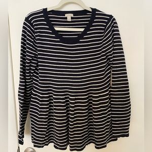 Hinge Peplum Knit Sweater